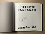 Letter to Farzanah by Omar Badsha (Signed)
