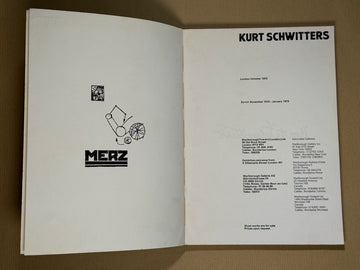  Schwitters - MERZ アートブック Kurt Schwitters Merz Art | タバネルブックス