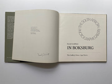 David Goldblatt: In Boksburg (Signed) – Gallery Bon Bon