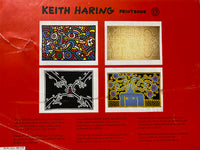 Keith Haring Print book, 4 x frameable prints, published 1992